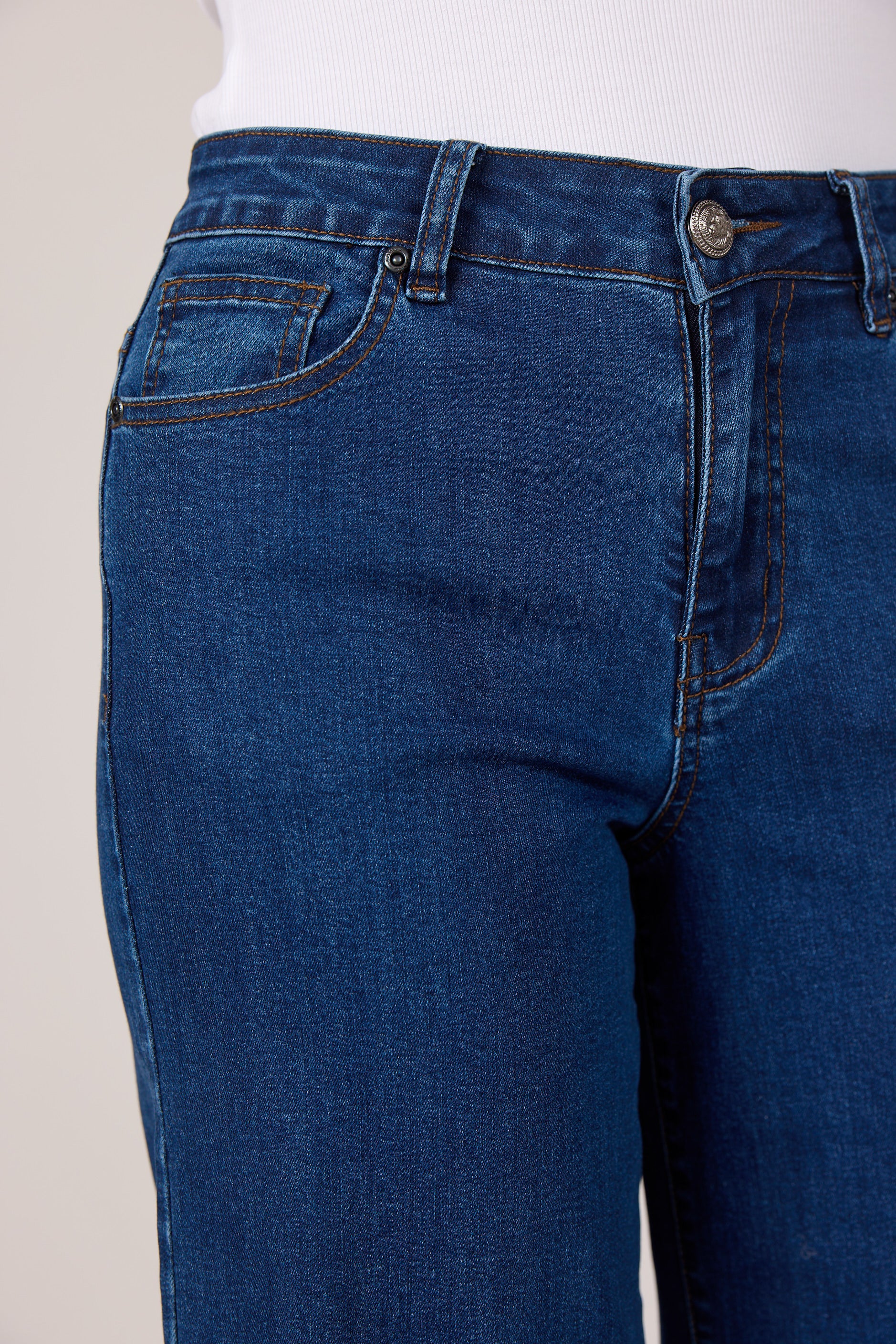 MARC LAUGE VEGA FLARE DENIM JEANS DENIM/TWILL 939699 CLASSIC BLUE USED