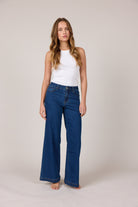 MARC LAUGE VEGA FLARE DENIM JEANS DENIM/TWILL 939699 CLASSIC BLUE USED