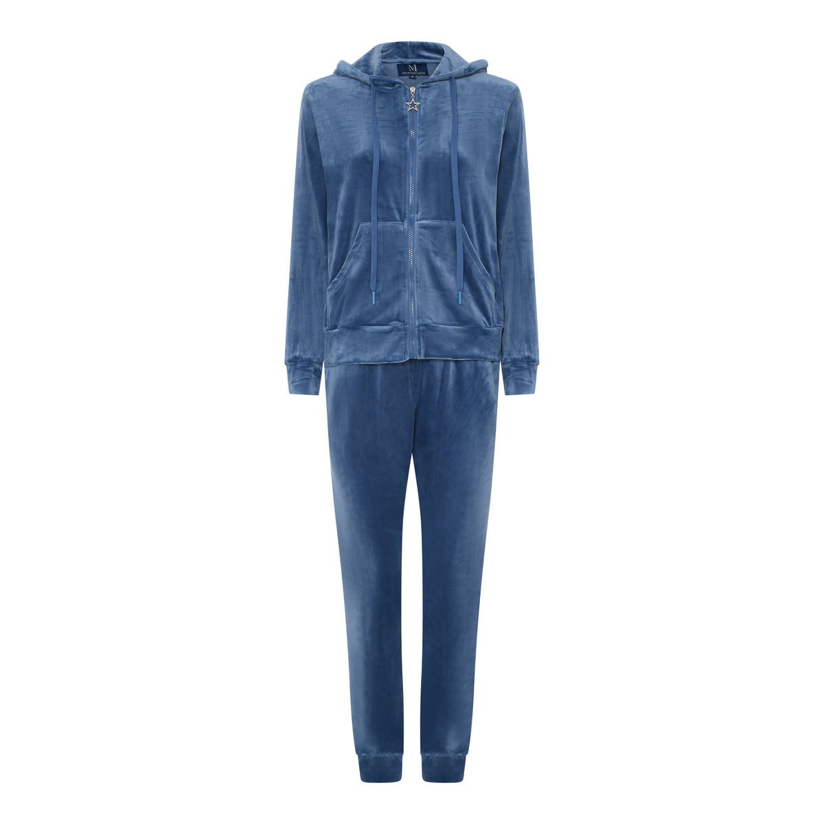 M JEANS VELOUR HOOD ZIP SET SWEATS/VELOUR 108 JEANS BLUE