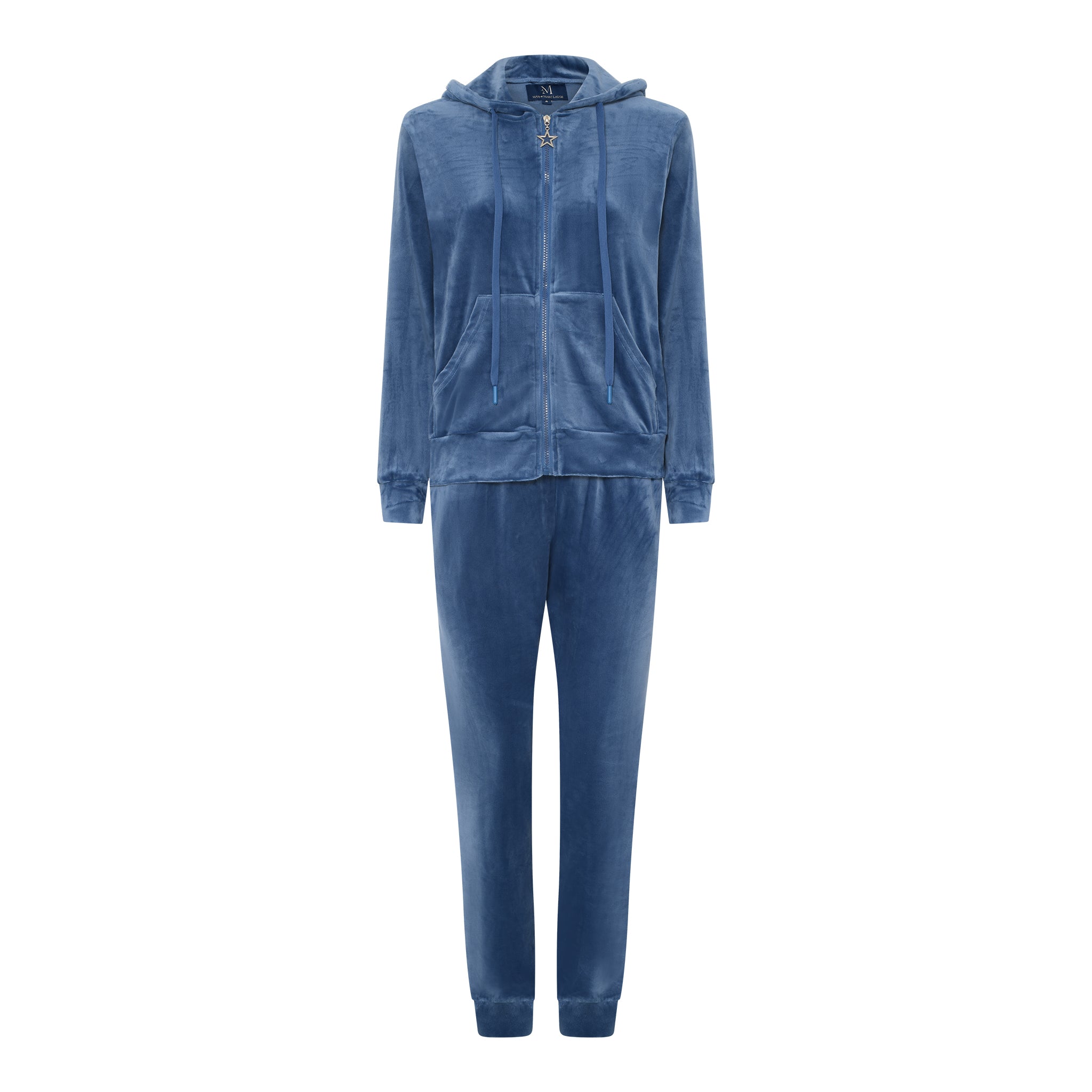 M JEANS VELOUR HOOD ZIP SET SWEATS/VELOUR 108 JEANS BLUE