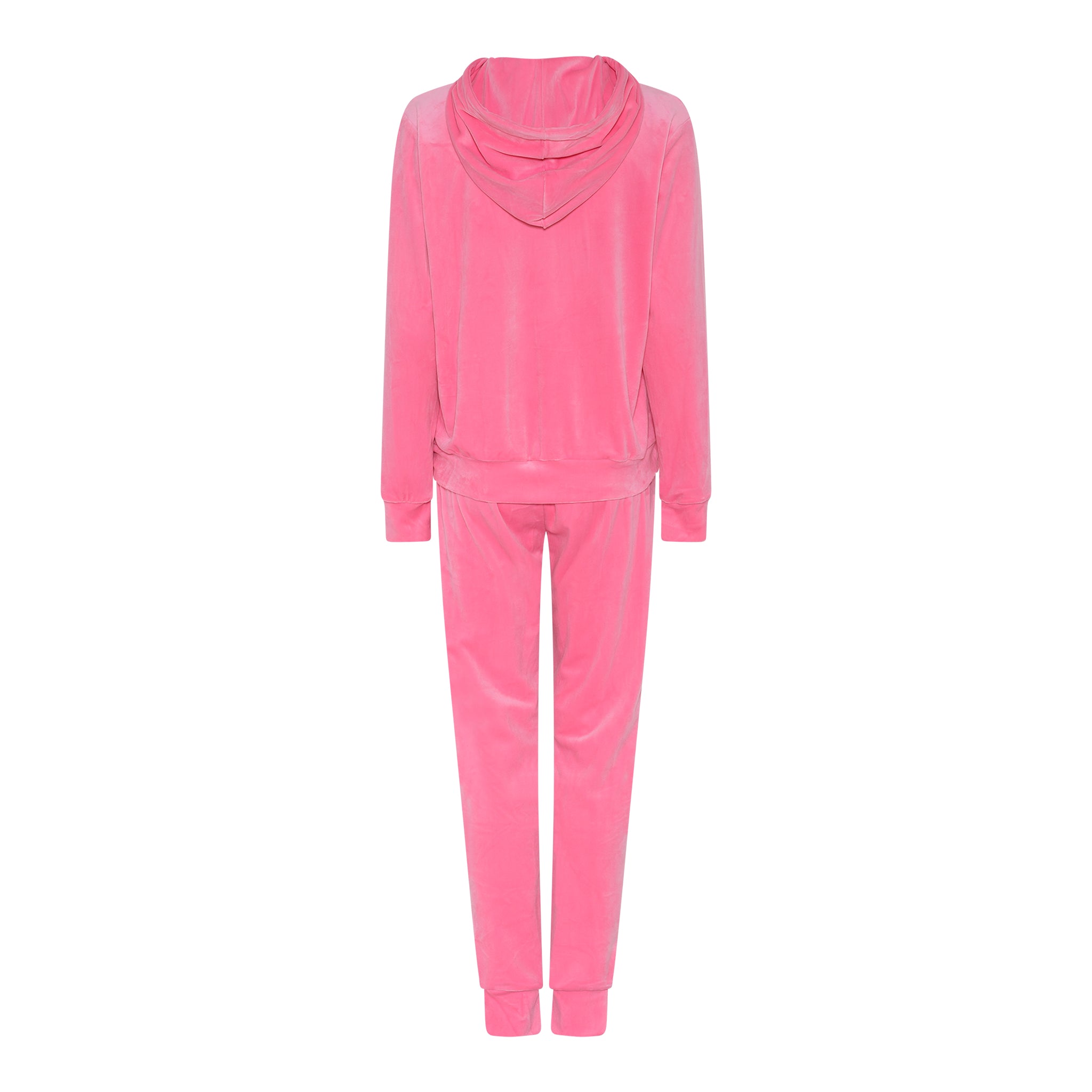 M JEANS VELOUR HOOD ZIP SET SWEATS/VELOUR 385 BRIGHT ROSE
