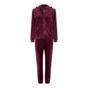 M JEANS VELOUR HOOD ZIP SET SWEATS/VELOUR 400 BORDEAUX