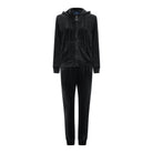 M JEANS VELOUR HOOD ZIP SET SWEATS/VELOUR 80 BLACK