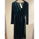 MAPP VELOUR TIE DRESS DRESS/JUMPSUIT 494 BOTTLE GREEN