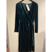 MAPP VELOUR TIE DRESS DRESS/JUMPSUIT 494 BOTTLE GREEN