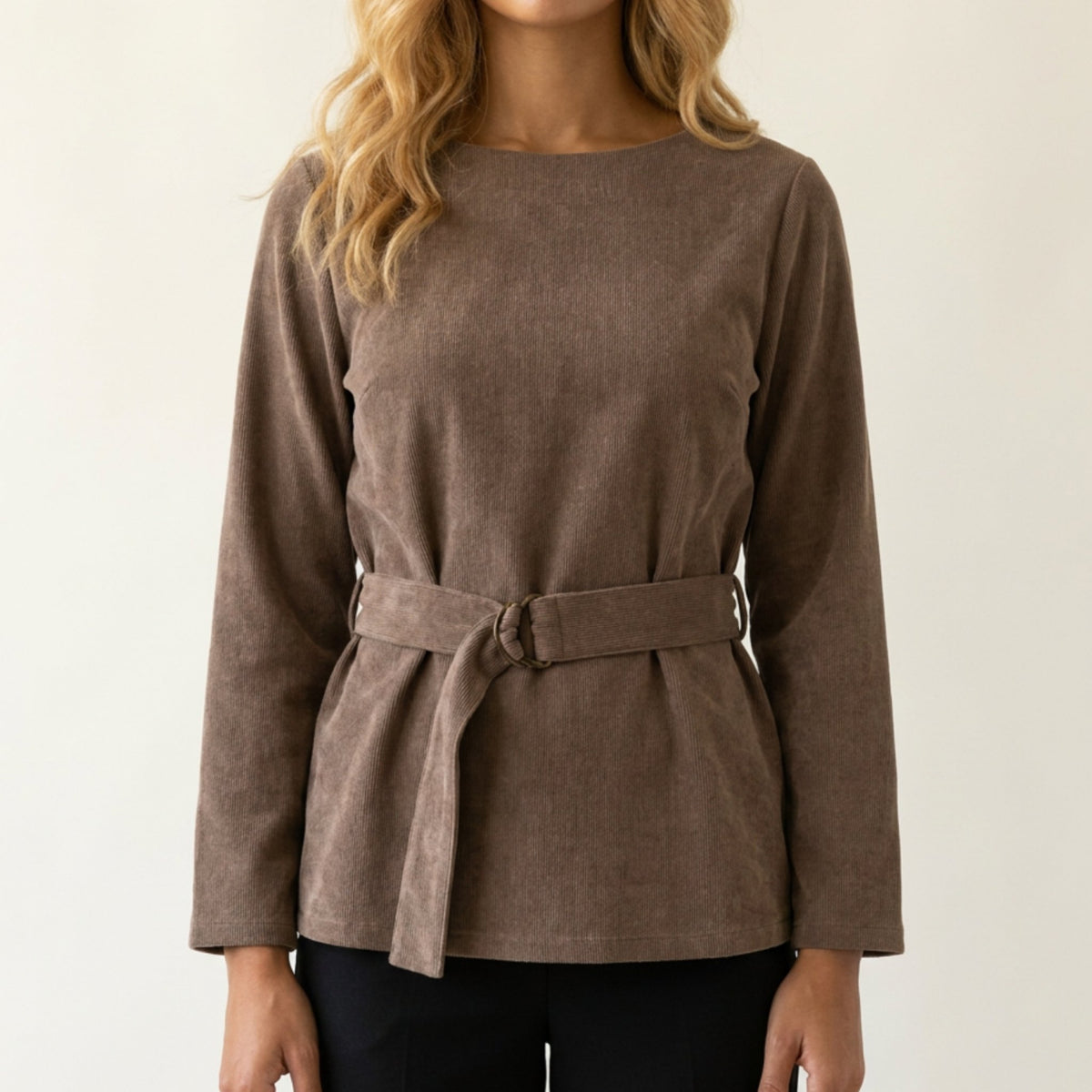 M JEANS VELVET RIB BLOUSE BLOUSE/SHIRT