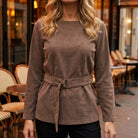 M JEANS VELVET RIB BLOUSE BLOUSE/SHIRT