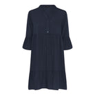 MAPP VICKY DOLL DRESS LIN MIX DRESS/JUMPSUIT 104 NAVY