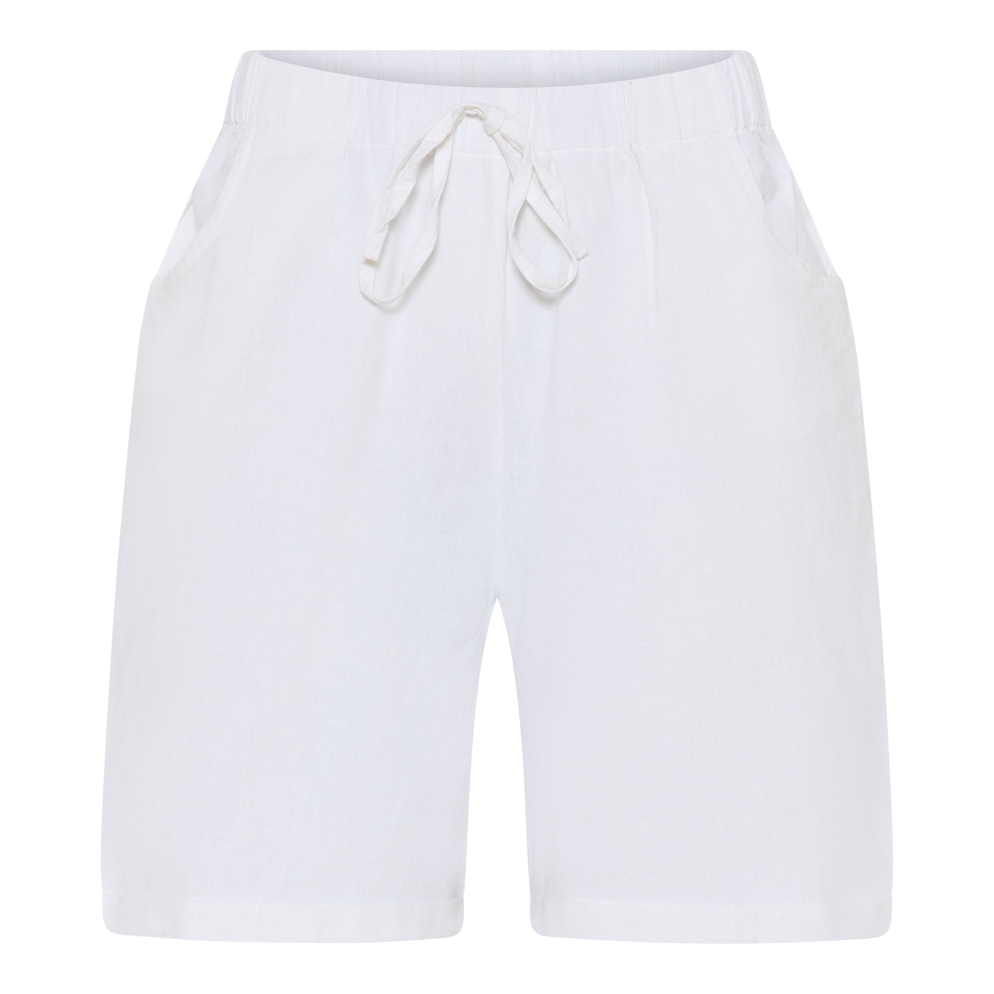 MAPP VICKY LIN MIX SHORTS LINEN 10 WHITE