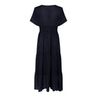 MAPP VICKY SELMA LIN DRESS LINEN 104 NAVY