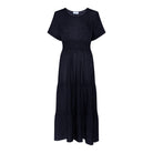 MAPP VICKY SELMA LIN DRESS LINEN 104 NAVY