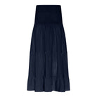 M JEANS VICKY SMOCK SKIRT LINEN 104 NAVY