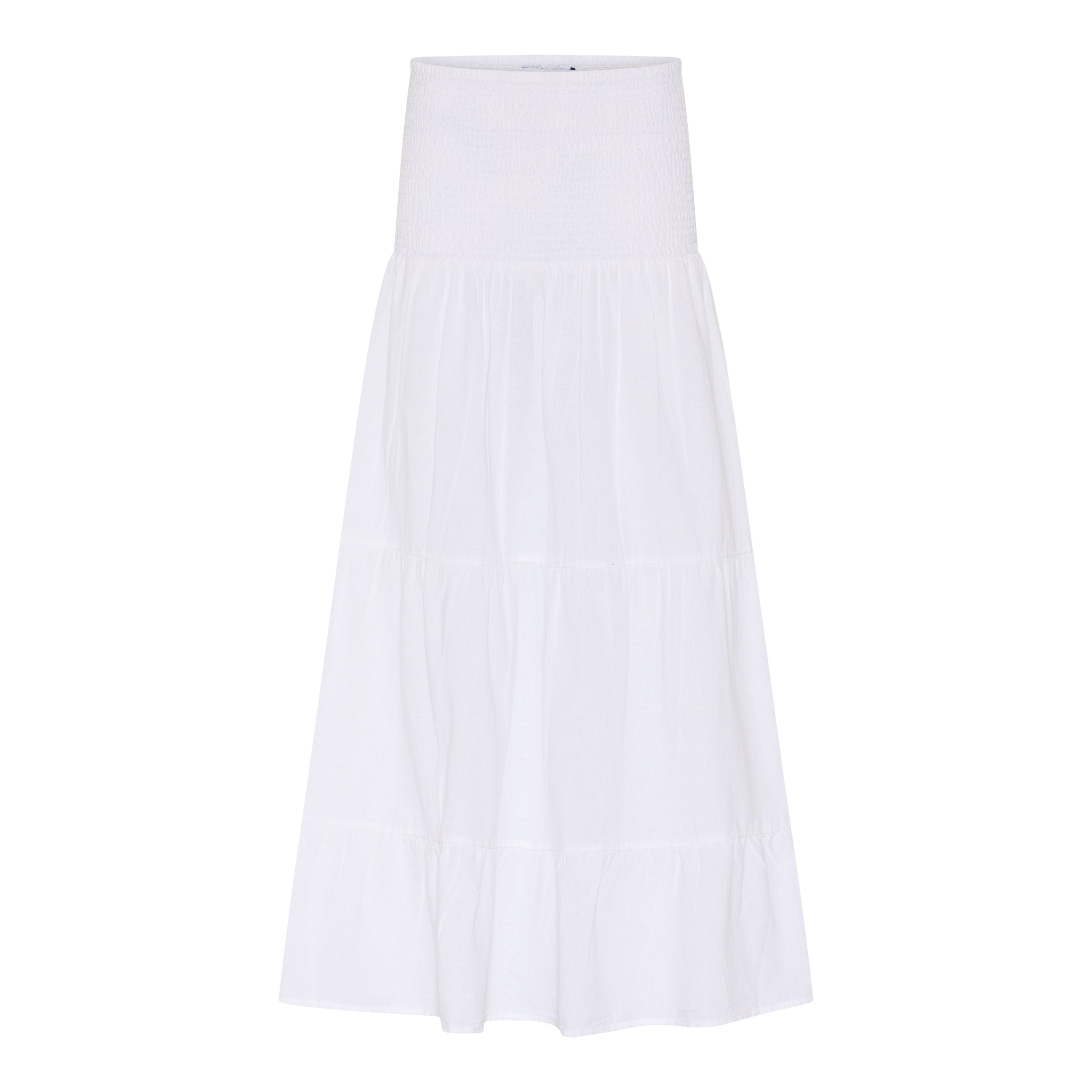 M JEANS VICKY SMOCK SKIRT LINEN 10 WHITE