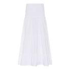 M JEANS VICKY SMOCK SKIRT LINEN 10 WHITE