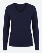 MARC LAUGE VLN V-NECK KNITWEAR 104 NAVY