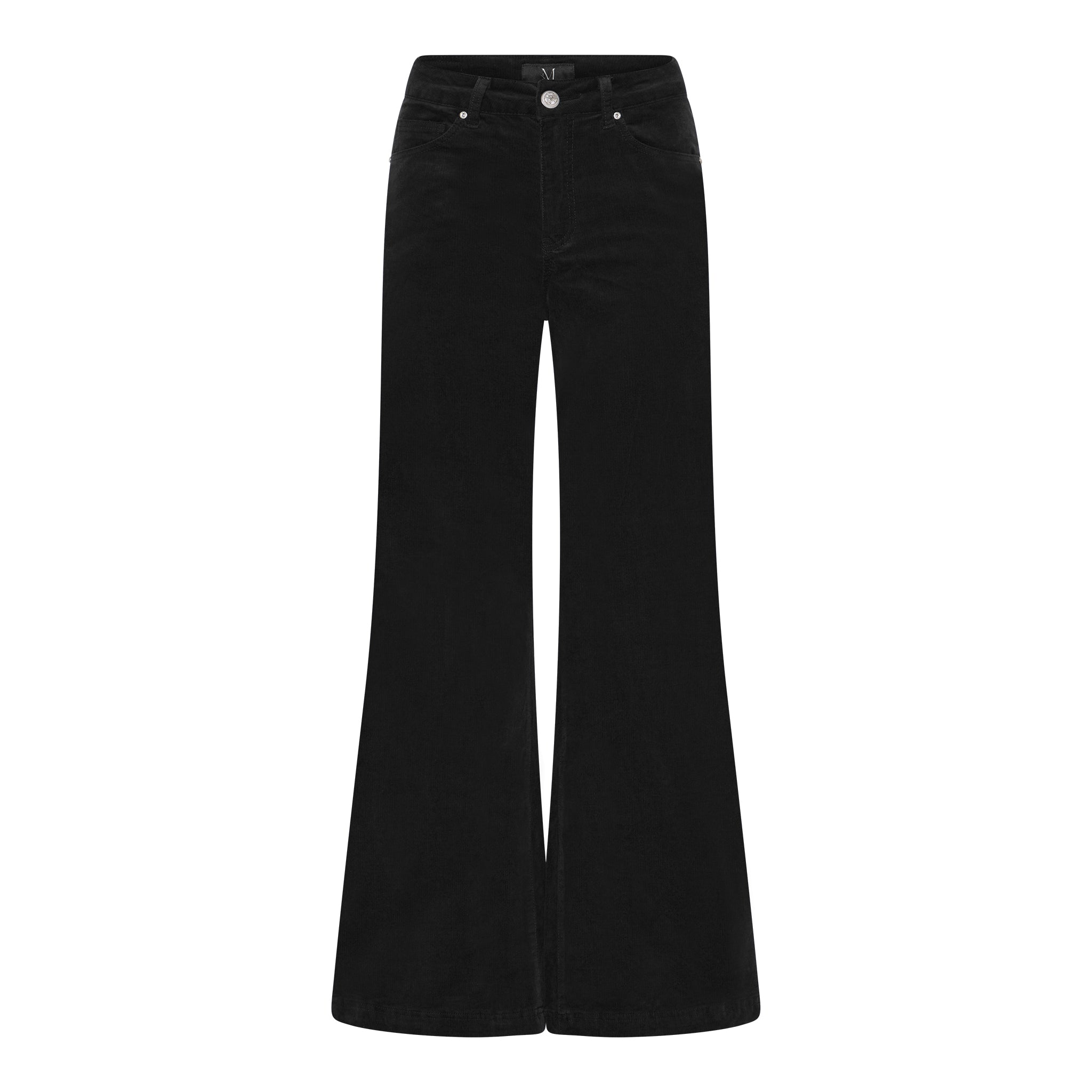 M JEANS Vega Flare Baby Corduroy Jeans CORD/FLØJL 80 BLACK