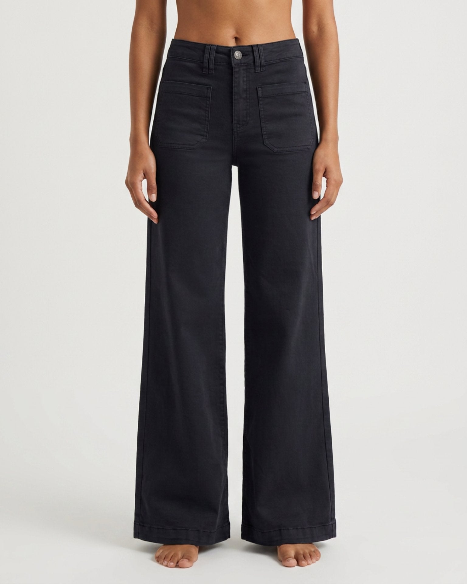 M JEANS Vega Flare Twill Jeans DENIM/TWILL