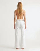 M JEANS Vega Flare Twill Jeans DENIM/TWILL 10 WHITE