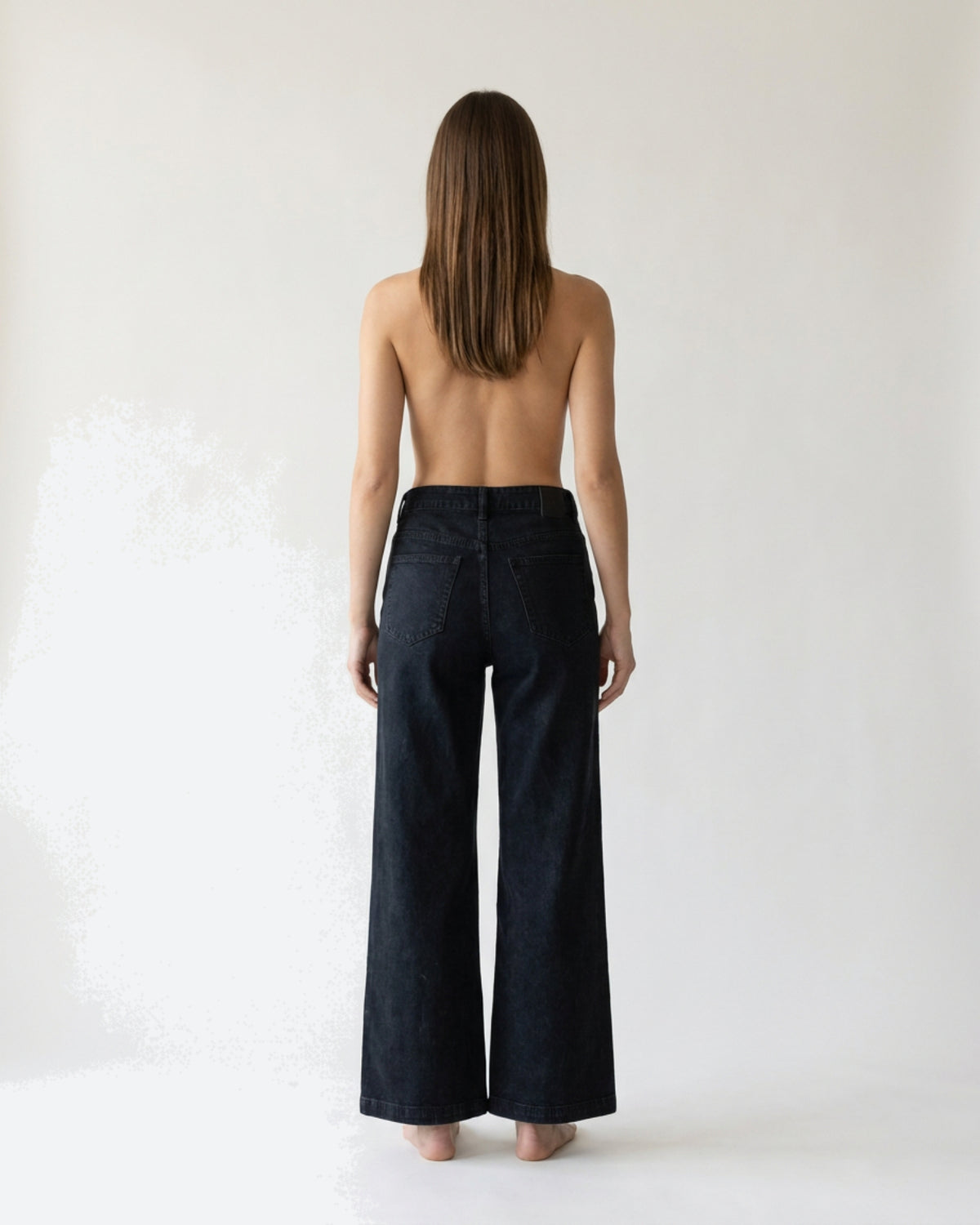 M JEANS Vega Wide Leg Jeans DENIM/TWILL 81 BLACK DENIM