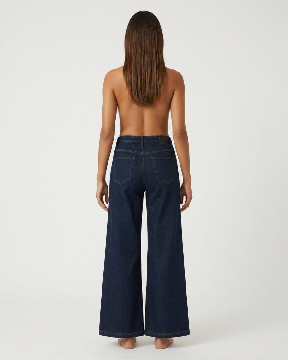 M JEANS Vega Wide Leg Jeans DENIM/TWILL 98 DARK BLUE