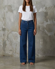 M JEANS Vega Wide Leg Jeans | M Jeans DENIM/TWILL 93 CLASSIC BLUE DENIM