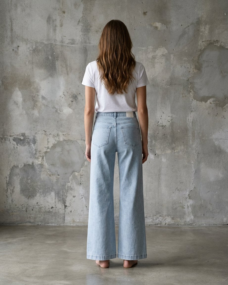 M JEANS Vega Wide Leg Jeans | M Jeans DENIM/TWILL 8996 LIGHT BLUE USED