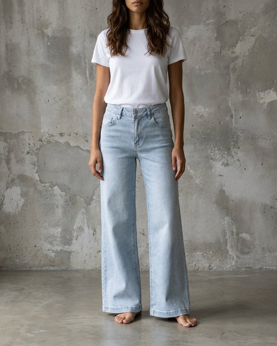 M JEANS Vega Wide Leg Jeans | M Jeans DENIM/TWILL 8996 LIGHT BLUE USED