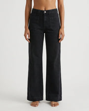M JEANS Vega Wide Leg Jeans | M Jeans DENIM/TWILL 81 BLACK DENIM