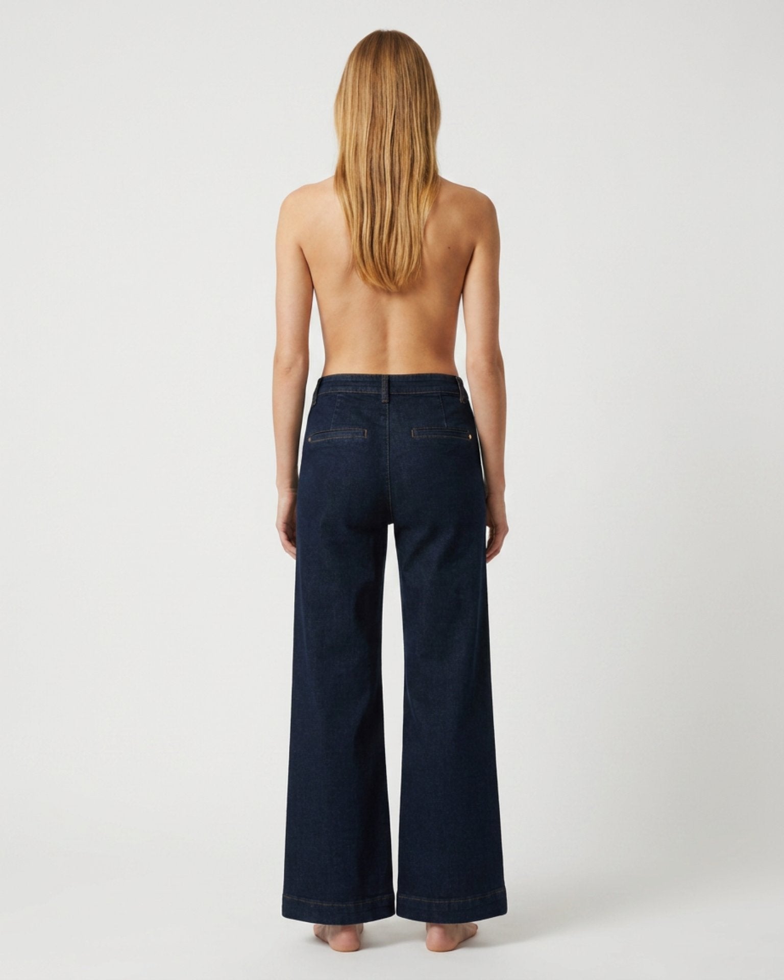 M JEANS Vega Wide Leg Jeans | M Jeans DENIM/TWILL 98 DARK BLUE