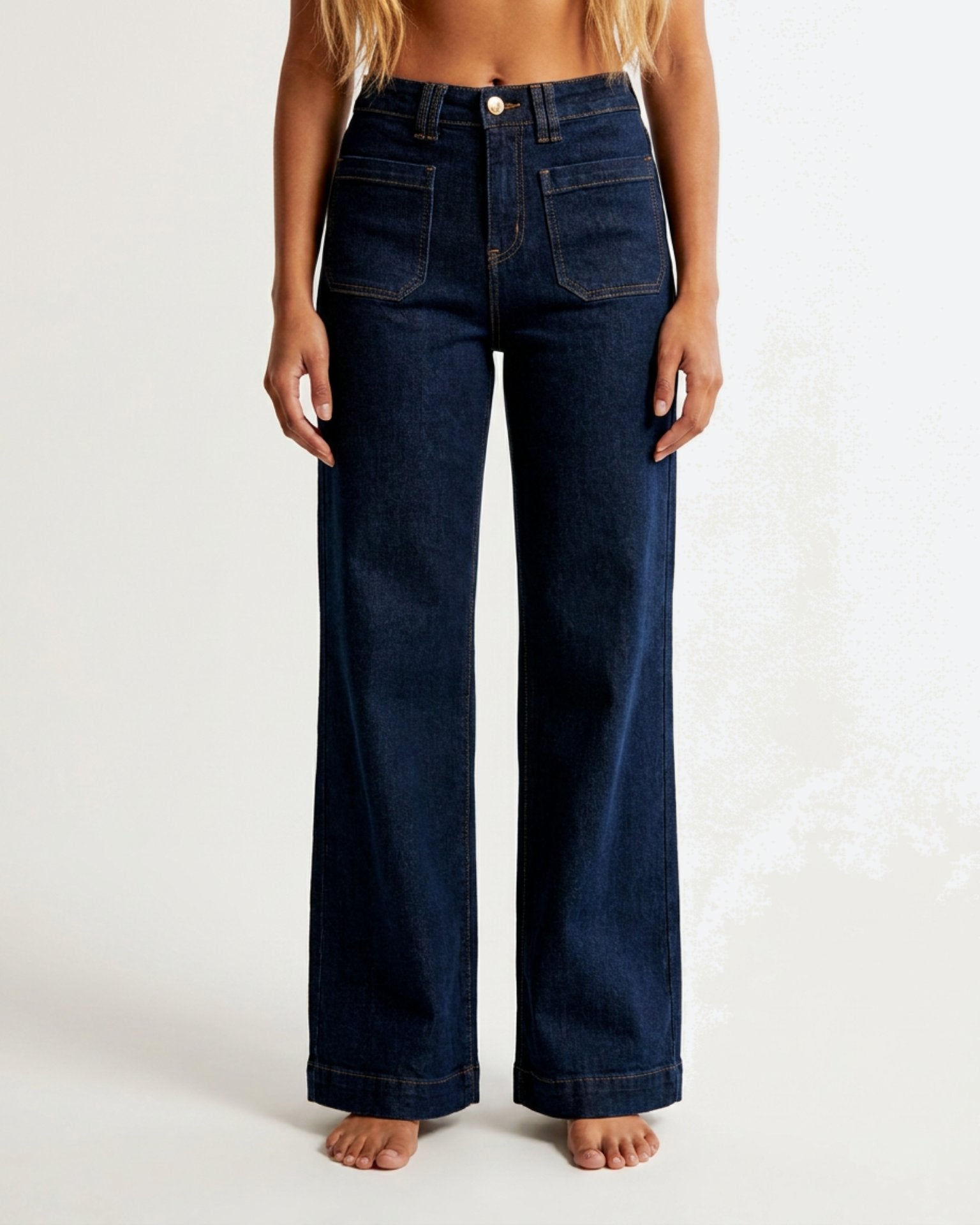 M JEANS Vega Wide Leg Jeans | M Jeans DENIM/TWILL 98 DARK BLUE