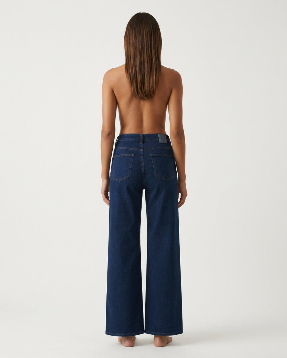 M JEANS Vega Wide Leg Jeans | M Jeans DENIM/TWILL 96 DARK BLUE DENIM