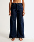 M JEANS Vega Wide Leg Jeans | M Jeans DENIM/TWILL 98 DARK BLUE
