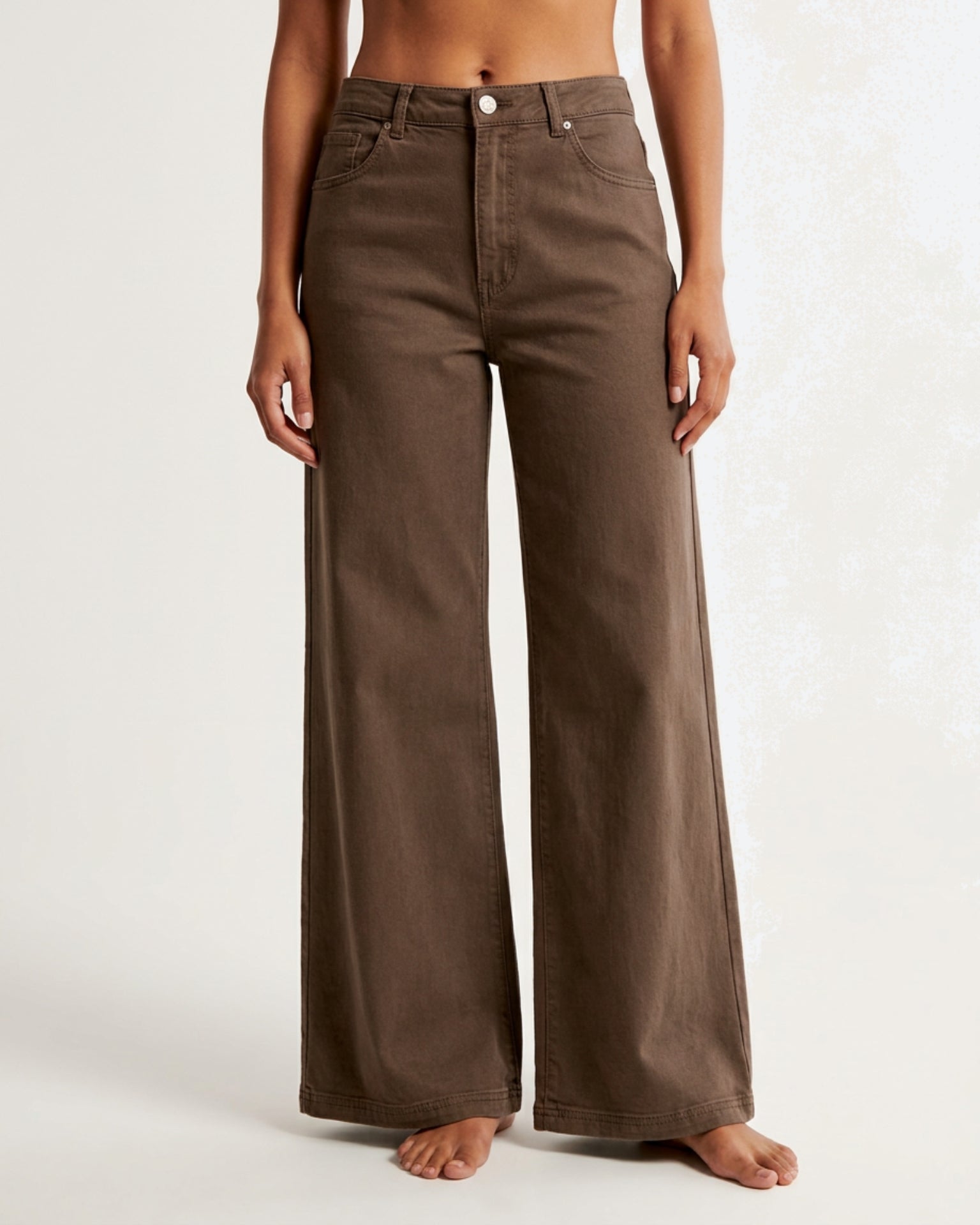 M JEANS Vega Wide Leg Twill Jeans DENIM/TWILL 135 EARTH