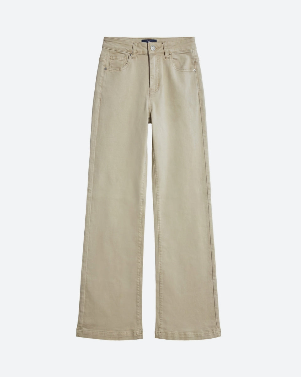 M JEANS Vega Wide Leg Twill Jeans DENIM/TWILL 27 SAND