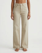 M JEANS Vega Wide Leg Twill Jeans DENIM/TWILL 27 SAND