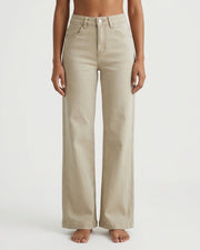 M JEANS Vega Wide Leg Twill Jeans DENIM/TWILL 27 SAND