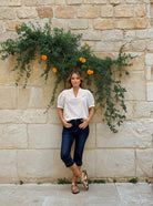 M JEANS Vera Pirate PANTS 3/4 9696 BLUE DENIM USED