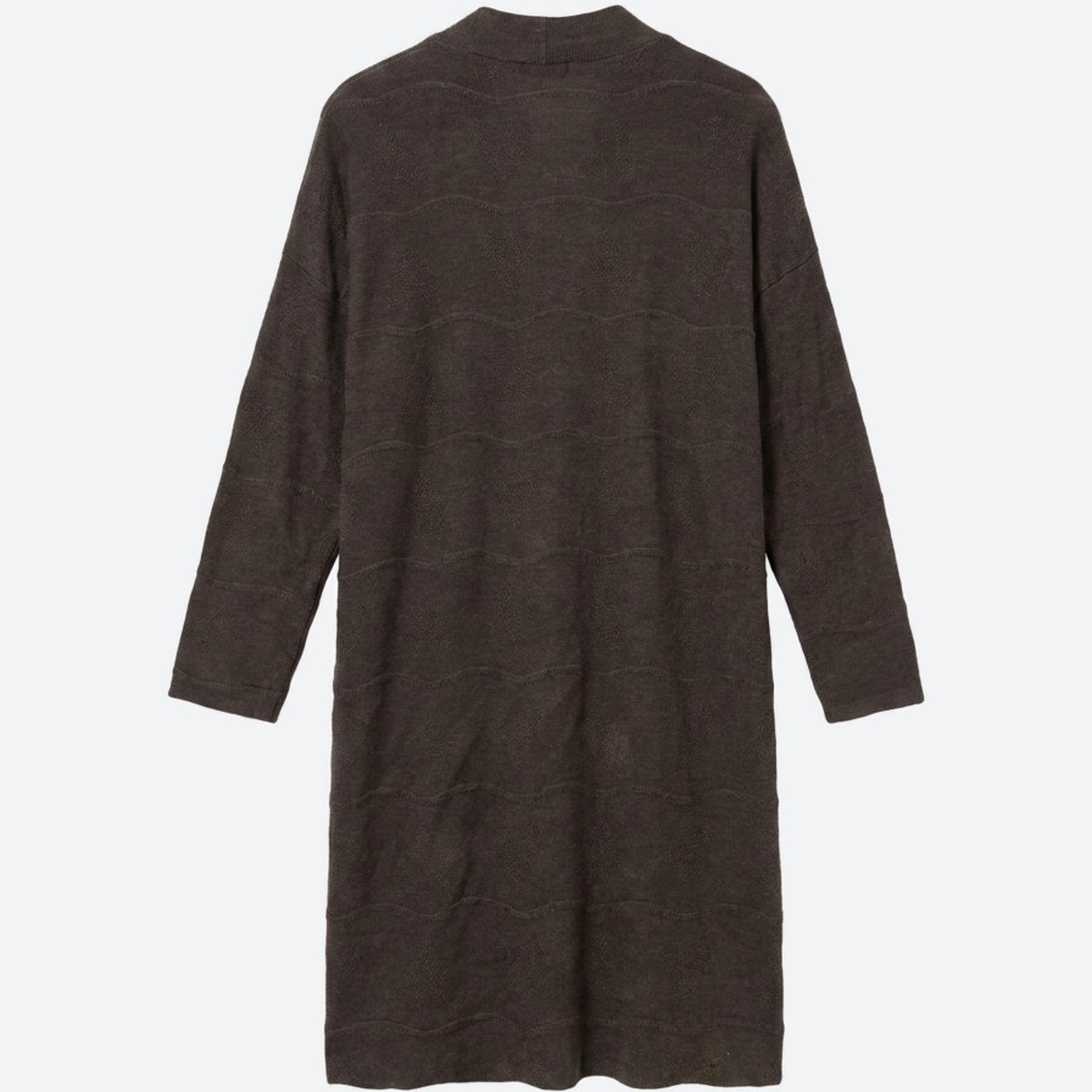 MOONDUST WAVE CARDIGAN KNITWEAR 129 CHOCOLATE