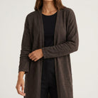 MOONDUST WAVE CARDIGAN KNITWEAR 129 CHOCOLATE