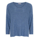 MOONDUST WAWE BLOUSE BLOUSE/SHIRT 108 JEANS BLUE