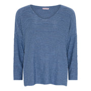 MOONDUST WAWE BLOUSE BLOUSE/SHIRT 108 JEANS BLUE