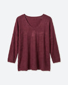 MOONDUST WAWE BLOUSE BLOUSE/SHIRT 400 BORDEAUX