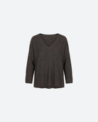MOONDUST WAWE BLOUSE BLOUSE/SHIRT 129 CHOCOLATE