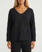 MOONDUST WAWE BLOUSE BLOUSE/SHIRT 80 BLACK