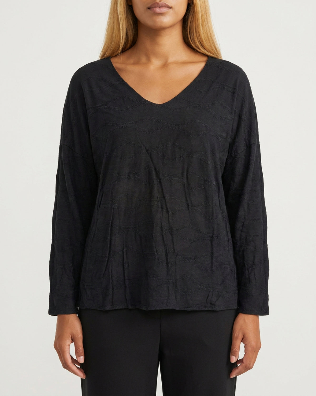 MOONDUST WAWE BLOUSE BLOUSE/SHIRT 80 BLACK